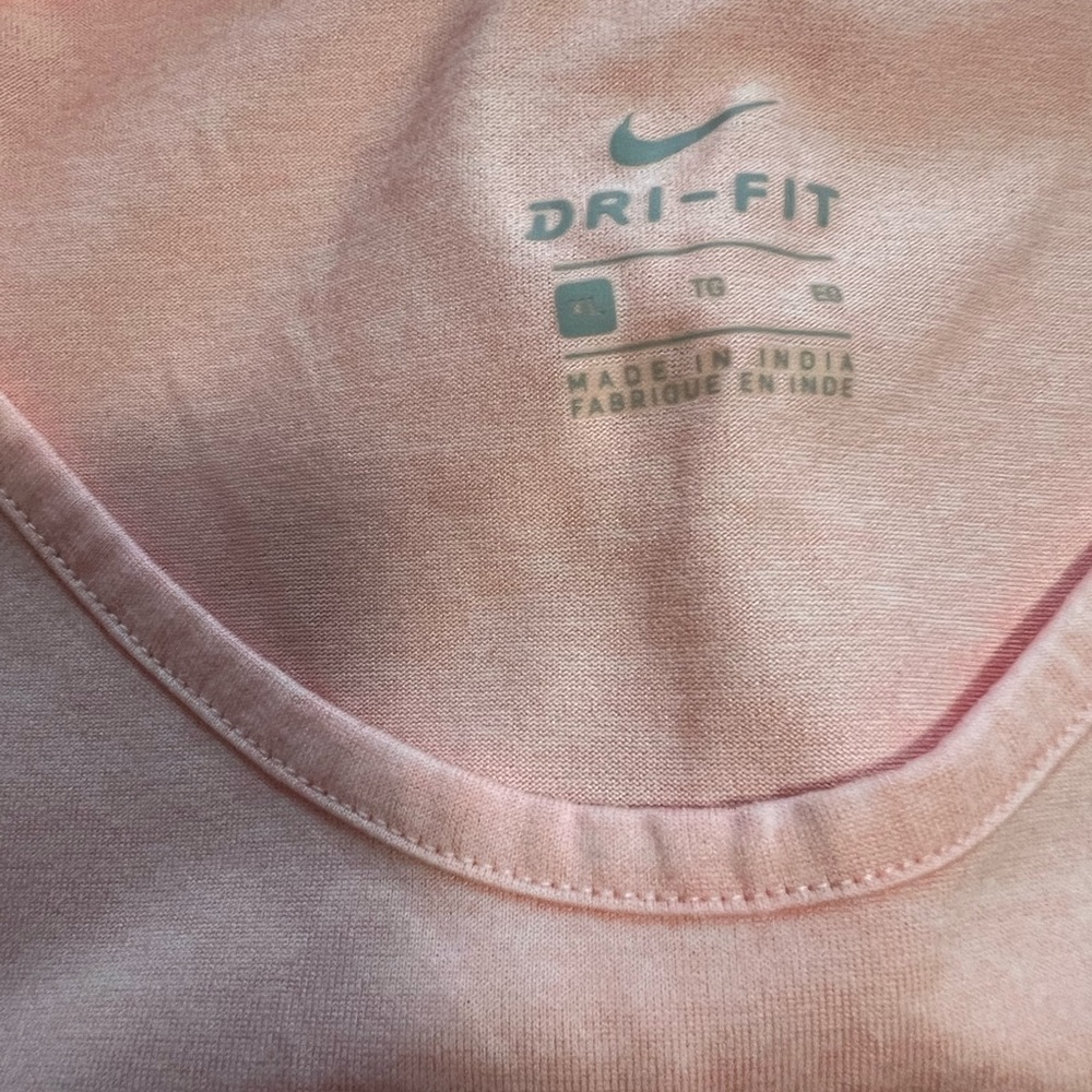 Nike Pink and Tie-Dye Women's tank top and shorts Set - Picture 3 of 4